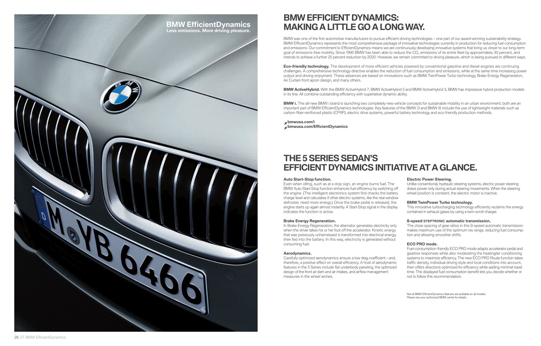 2014 BMW 5-Series Brochure Page 31